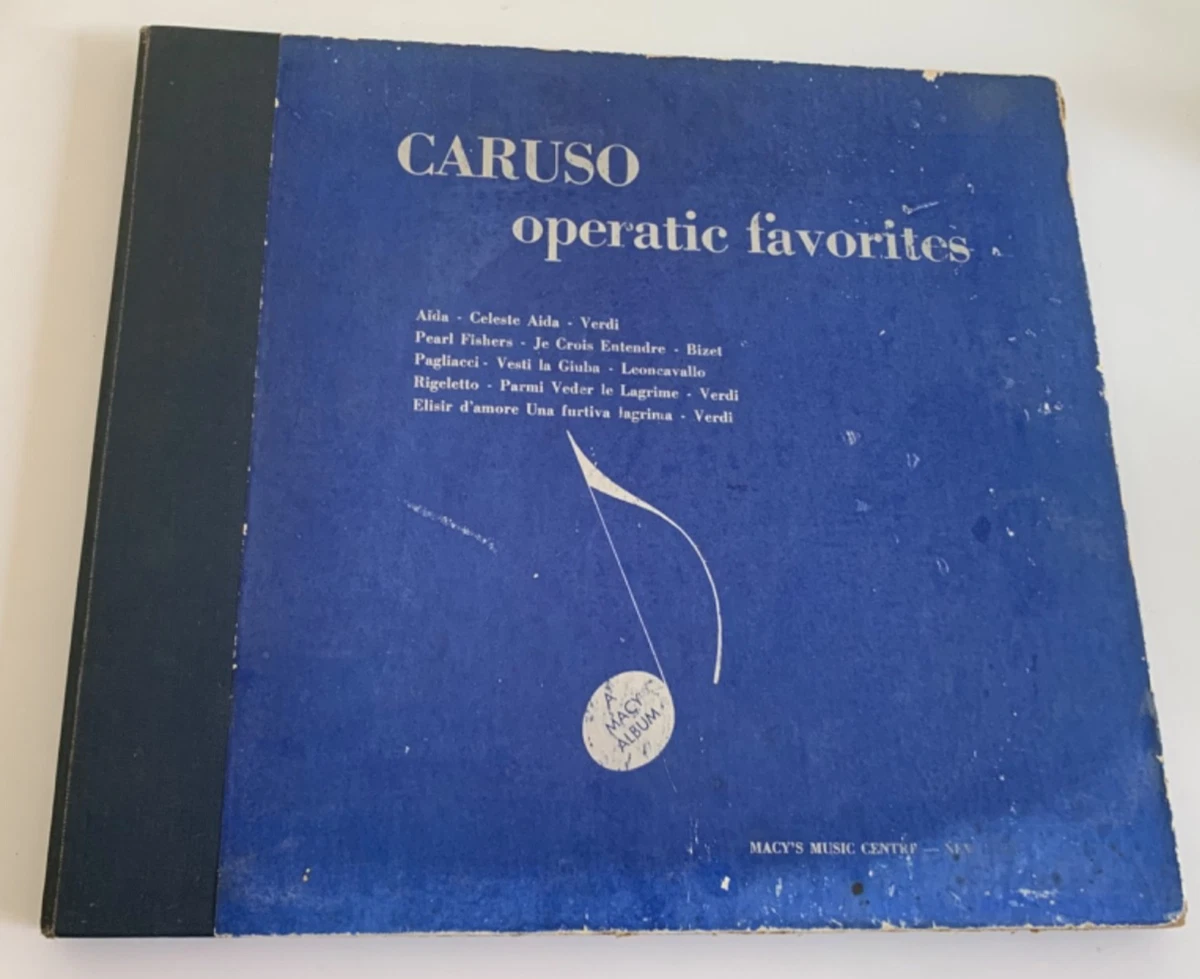 VTG RCA Victor Red Seal Set 3 Vintage Vinyl Records CARUSO