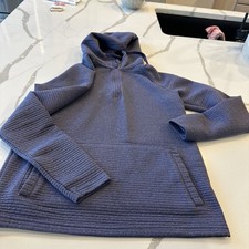 Mountain Warehouse Women's Quilted 1/4 Zip Hoodie, Size 4 Purple