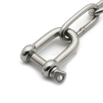 D Shackle Use With Ropes Or Chains Resistant Material For Boat