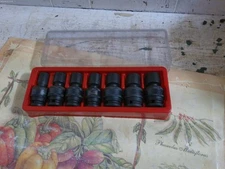 Napa Professional 1/2" Drive Impact swivel Socket 8pc Metric Set npt 13 mm-19mm