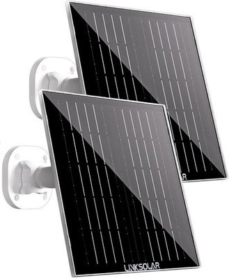 5W Solarpanels für Ring Überwachungskamera, 2er Pack Solar Ladegerät für Micro USB,