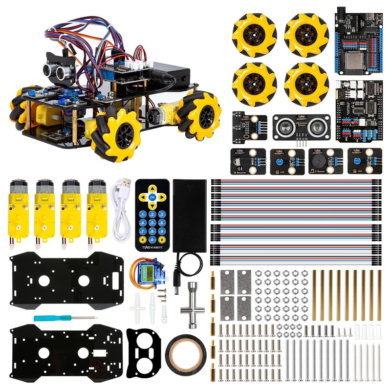 ACEBOTT Smart Robot Car Kit – Arduino-compatible STEM Coding Gift for Kids 8–16,