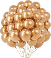 Luftballons Champagner Metallic 100 StüCk Helium Ballons Goldene Luftballons Hoc