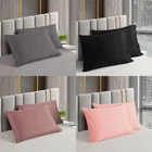 2-4 Pack Pillow Cases 100% Egyptian Cotton Soft Plain Housewife Pillow Covers
