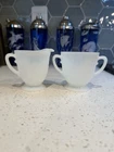 Macbeth Evans American Sweetheart Monax Creamer And Sugar Set Depression Glass