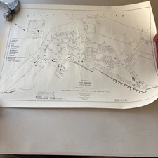 VTG Site Plan of Fort Hancock / Highlands New Jersey U S Army Beach Area USCG
