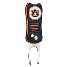 Auburn Tigers Switchblade Divot Tool with ball marker magnet attach Blu/Org