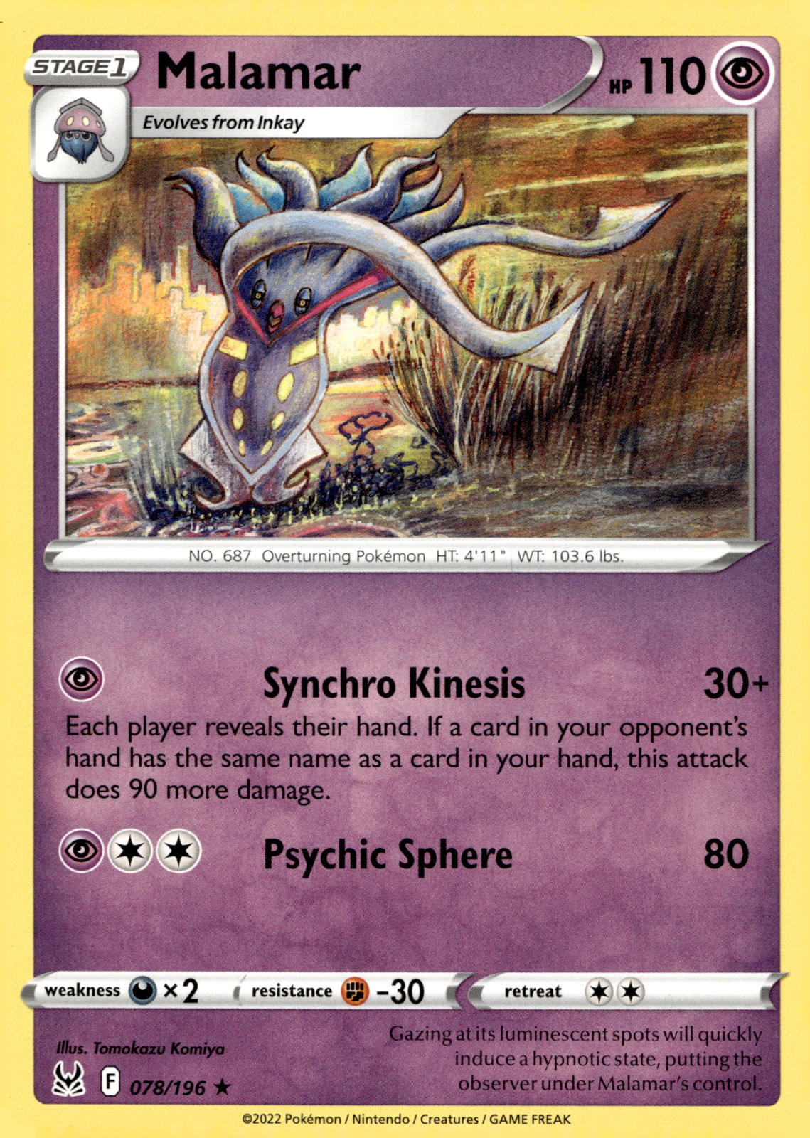 Pokemon TCG Malamar 78/196 