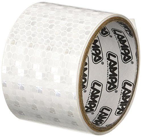 Nastro riflettente 5cm x 10m - rosso/bianco