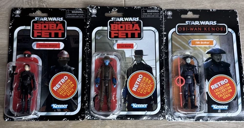 Lot of 3 Boba Fett Cad Bane Fennec Shand Fifth Brother Obi-Wan Kenobi Kenner