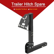 Foldable Truck Trailer Hitch Spare Mount Spare Tire Metal Fits All 2 Receiver