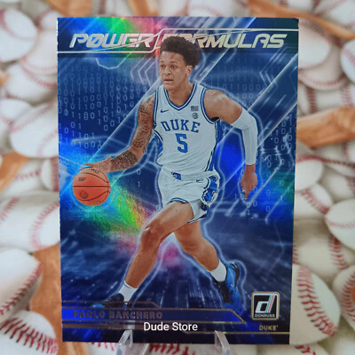 2022 Panini Power Formulas Rainbow Foil - Paolo Banchero #PF-PAO - Duke