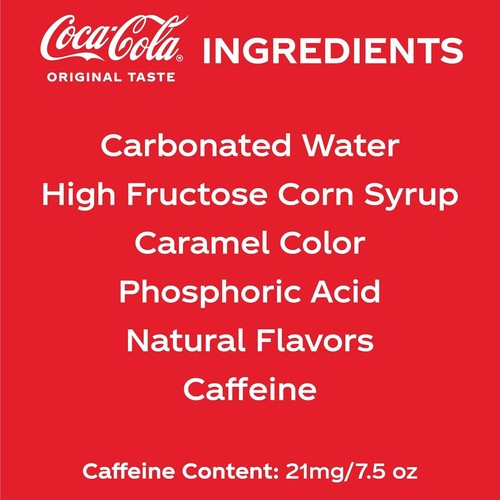 Coca-Cola Mini Soda Pop, 7.5 fl oz Cans, 6 Pack - Picture 2 of 6