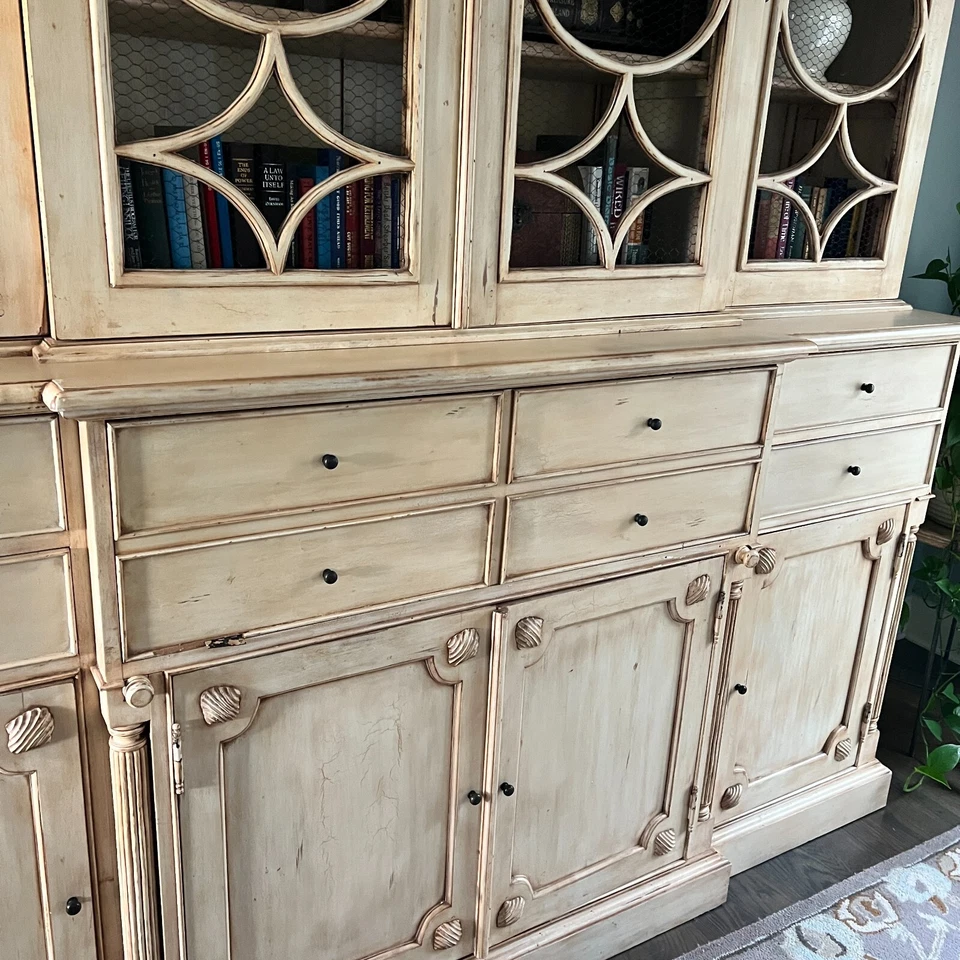 French Country Buffet with Secretary Pull Out - Image 4 of 4