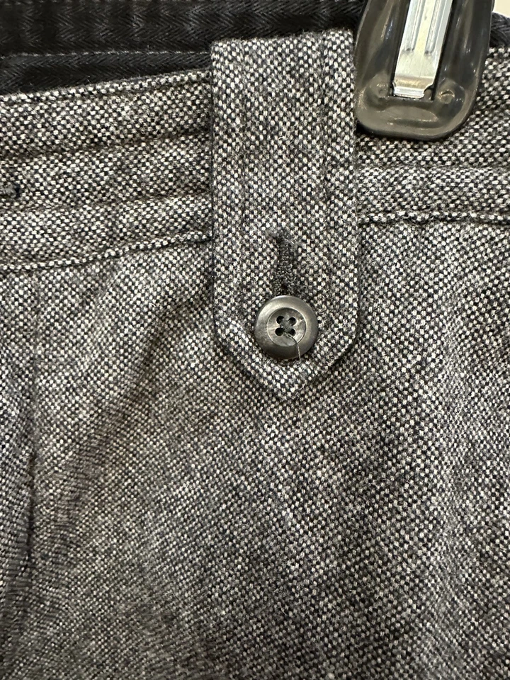 Jack Spade Men's Wool Pants 34"x 26.5" Charcoal Grey Slim Fit Wide beltloop - Image 3 of 4