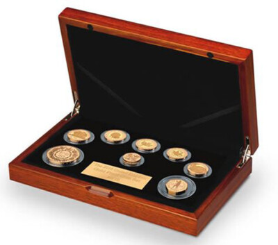 2016 Great Britain Royal Mint United Kingdom 8 Gold Coin Set