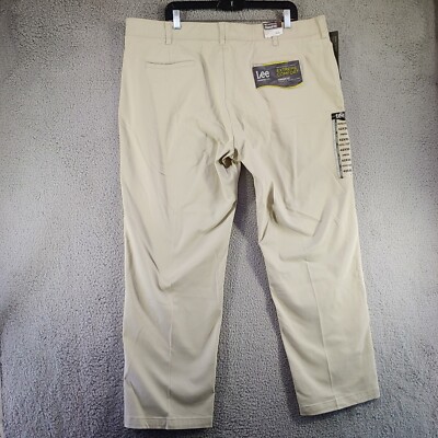 Lee Pants 42x30 Mens Straight Fit Flex Waistband Mesh Pocket Lee Pants 42x30 Mens Straight Fit Flex Waistband Mesh Pocket