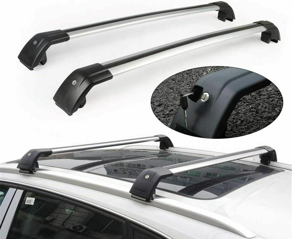 Lockable Roof Rail Rack Cross Bar Crossbar Fits for Lincoln Corsair 2020 2024