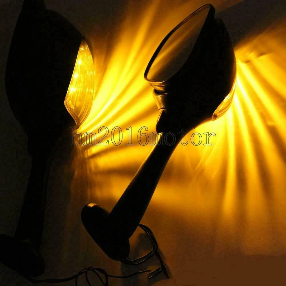 Espejos retrovisores laterales con señal de giro LED para motocicleta Suzuki GSXR600 2006-2010 EE. UU. Foto 4 de 4