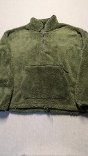 No Boundaries Fleece 1/4 Zip Pullover Green G...