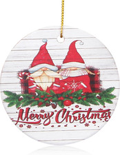 Charming Gnome Christmas Ornaments - Mini Farmhouse Tree Decorations