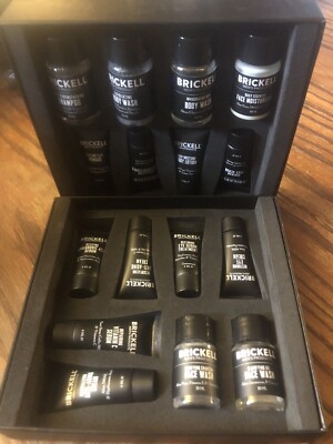 BRICKELL Men s Products All Natural Organic Skincare  - 16PC TRAVEL Kit - NIB