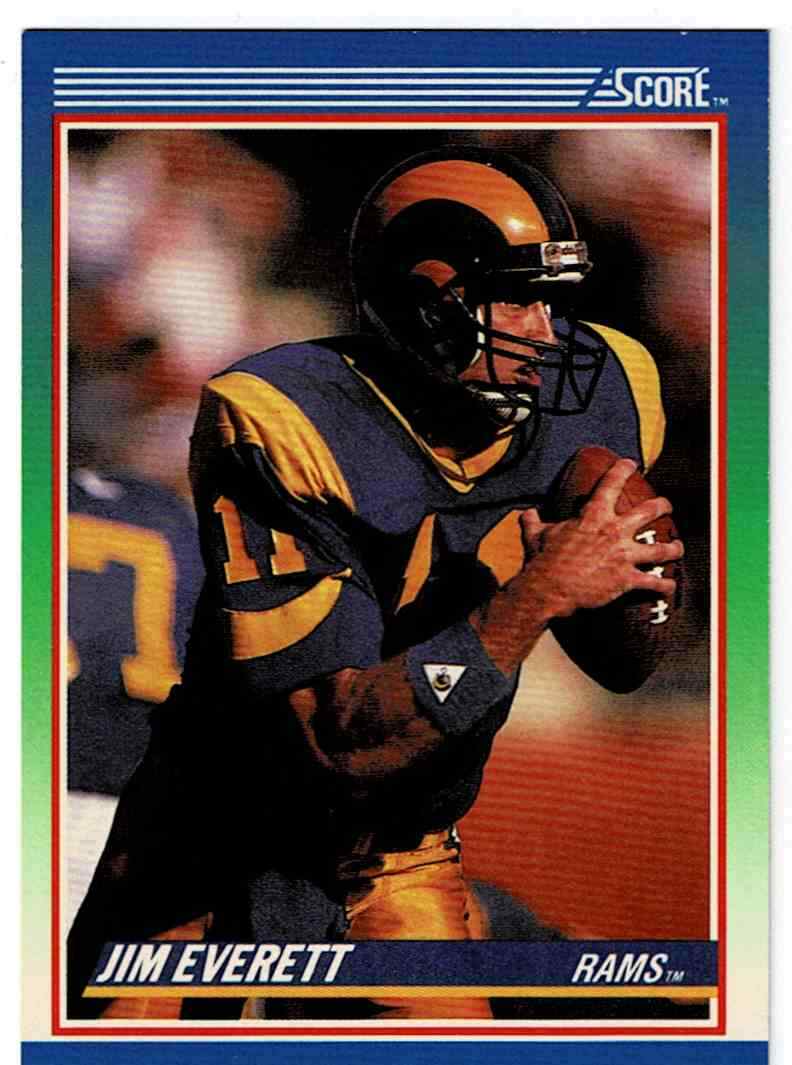 1990 Score Jim Everett #4 Los Angeles Rams