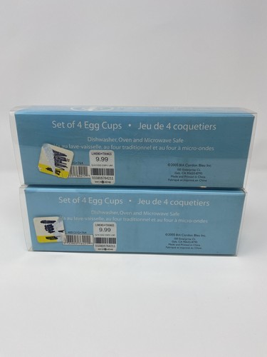 New BIA Cordon Bleu Porcelain Pastel Colored Egg Cups (8 Cups) - Picture 2 of 3