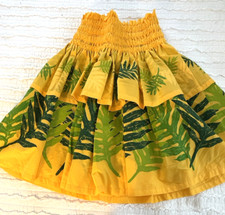 NEW HAWAIIAN PRINT PAU PA'U HULA SKIRT MADE IN HAWAII
