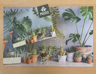PLANT PUZZLE 1000 Pc Jigsaw by Talking Tables w/Poster Monstera Succulent  Cactus | eBay