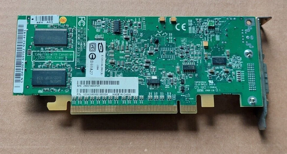 DELL ATI RADEON X300 128MB PCI-E DMS59 Port Graphics Card 0P4007 P4007 GPU SFF - Image 3 of 3