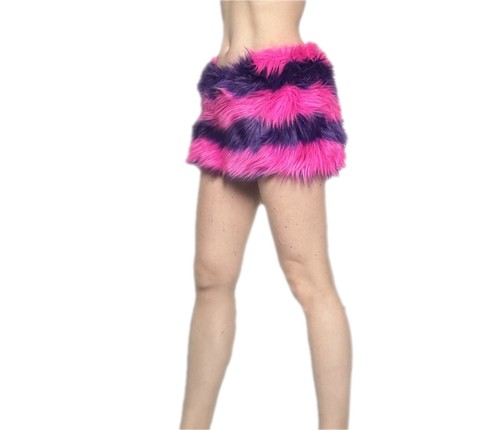 Handmade Faux Fur Skirt, Micro Mini Rave Furry Fuzzy Cute Sexy Many Colors - Picture 104 of 131