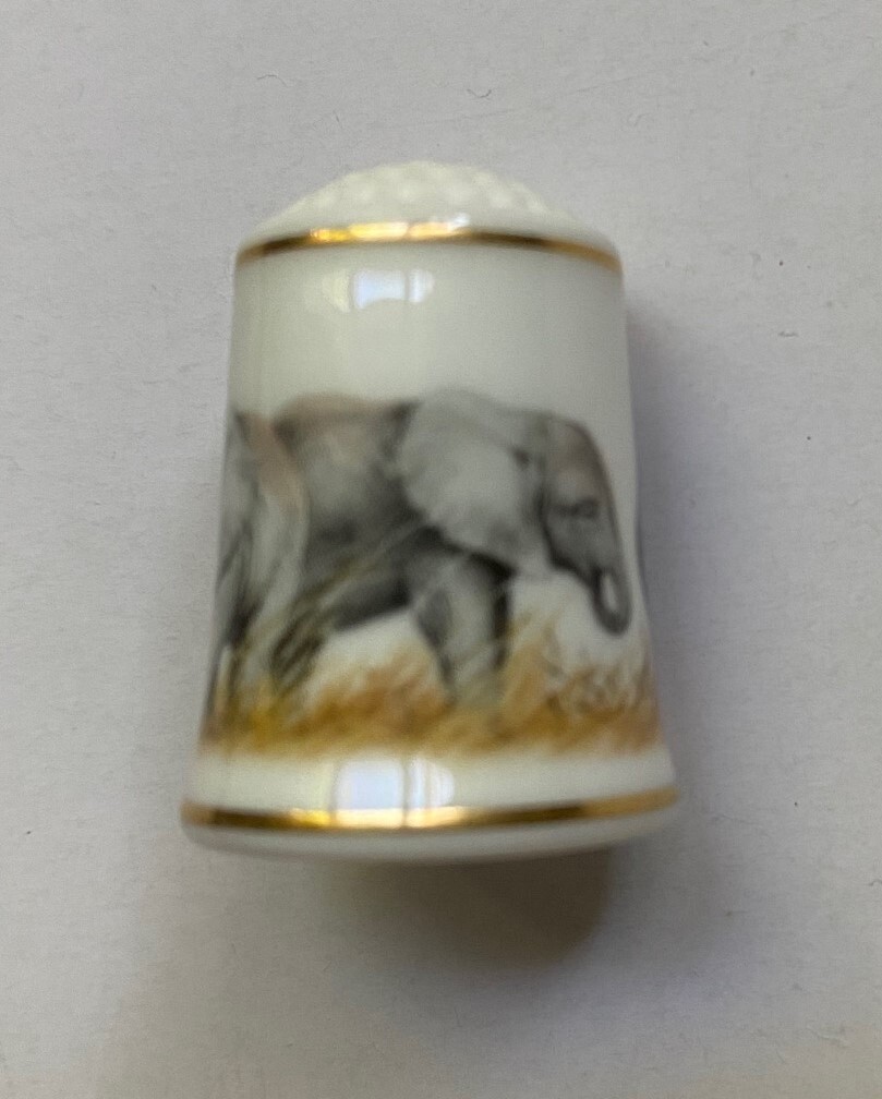 Vintage Thimbles WWF 1981 Bone China Baby Animals of the World