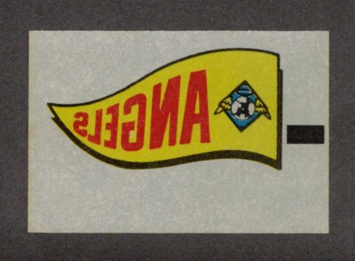 1966 Topps Rub Offs Pennant California Angels
