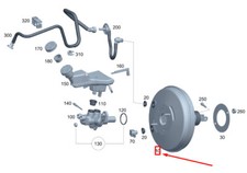 Mercedes-Benz GLA H247 AMG Bremskraftverstärker LHD A1774307900 NEU ORIGINAL