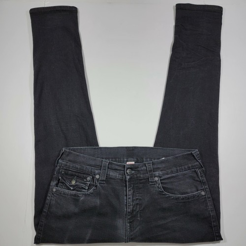 True Religion Skinny Flap Jeans - Black 