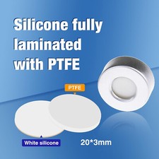 Simpure 5000pcs 20mm Crimp Top Caps Aluminum Crimp Seal for 10ml 20ml HPLC Vials