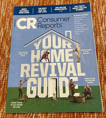 #ad Consumer Reports Magazine November 2021 Your Home Revival Guide $4.80