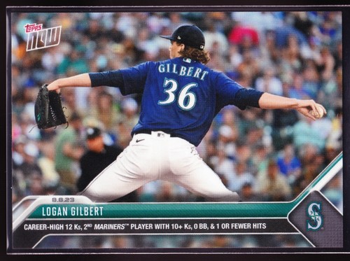 2023 Topps Now 677 Logan Gilbert