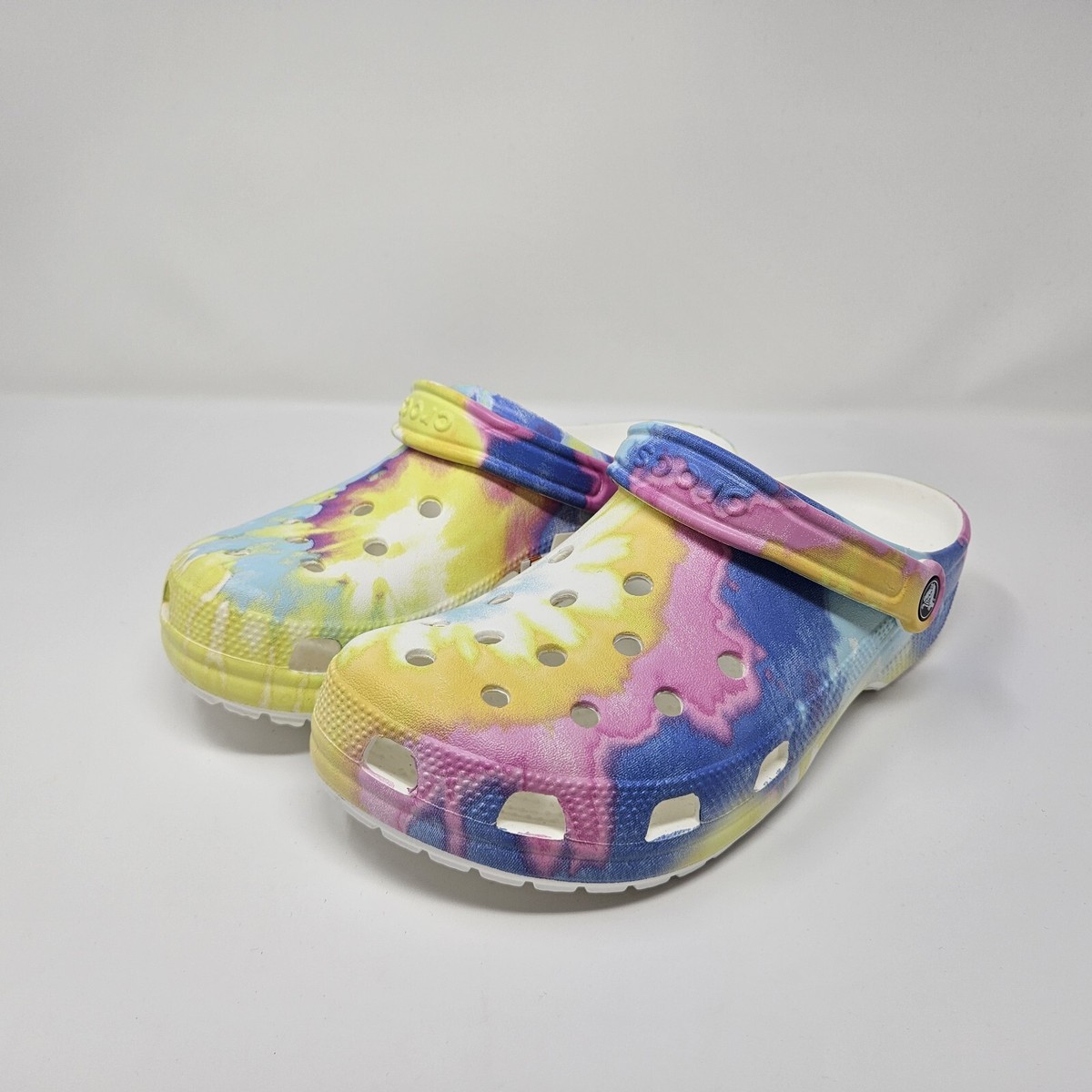Crocs Classic Tie Dye Graphic Clogs Mens 12 Waterproof Shoes 205453-94S NEW Multicolor Crocs Classic Tie Dye Graphic Clog | SVD main image 2