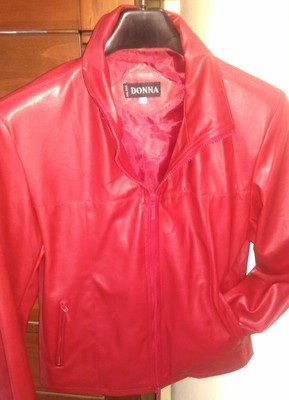 Giubbotto in ecopelle donna Taglia M,