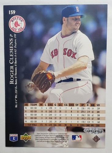 1995 Upper Deck #159 Roger Clemens 5x7 Jumbo Card Autograph Auto UDA COA Red Sox - Picture 2 of 4