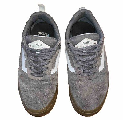 Vans Kyle Walker Pro Mens Size 8 Gray White Shoes Sneakers Skateboarding Waffle!