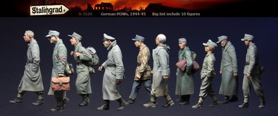 Stalingrad S-3570 1/35 German Pows 1944-45 Big Set beinhaltet 10 Figuren Resin Bausatz