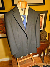 Ermenegildo Zegna Gray "Traveller" Sport Coat, Micro Check Pattern, EXC, 40S