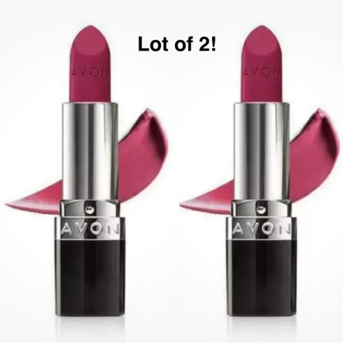 Menge 2 Avon True Color Ultra Color Lippenstift Beyond Pink Lippenfarbe Fett Versiegelt!