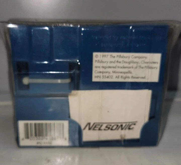 Vintage 1997 Pillsbury Doughboy Poppin' Fresh Blue Quartz Watch Star NOS - Image 3 of 4