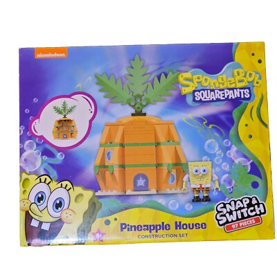 SpongeBob Squarepants Pineapple House Snap & Switch Construction Set New Sealed