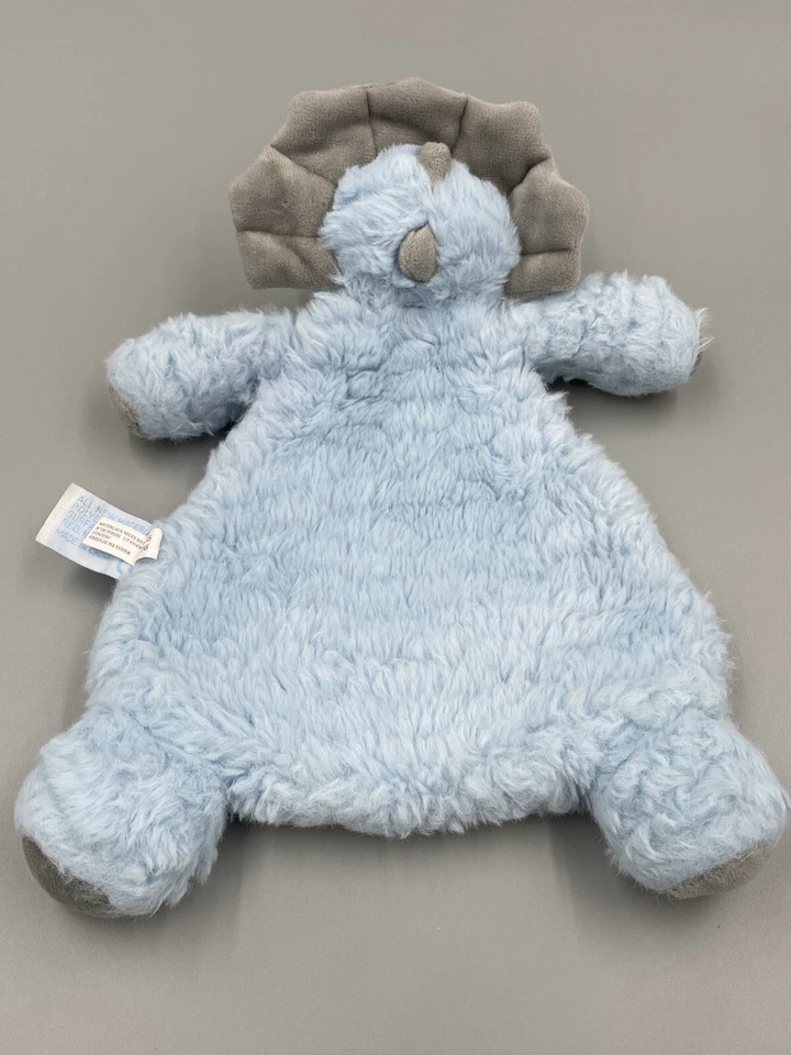 "Manta de seguridad Bearington Baby 12"" azul dinosaurio Lovey felpa" Foto 3 de 4