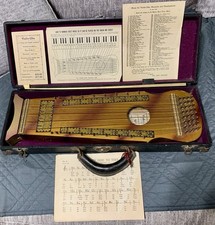 Vintage 1936 Marx Violin-Uke Ukelin W Bow Case & Music Sheets